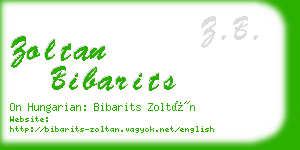 zoltan bibarits business card